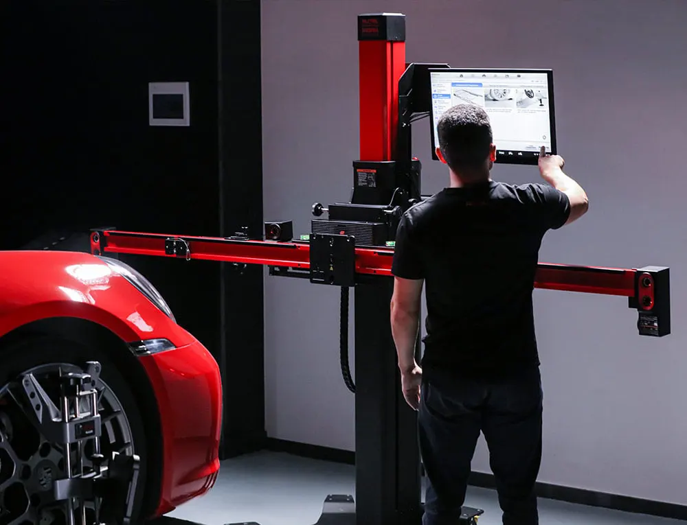 ADAS calibration on alignment machine
